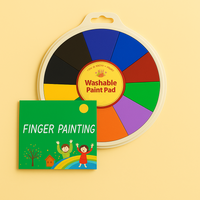 Set of 12 colors + FREE Finger Painting Book