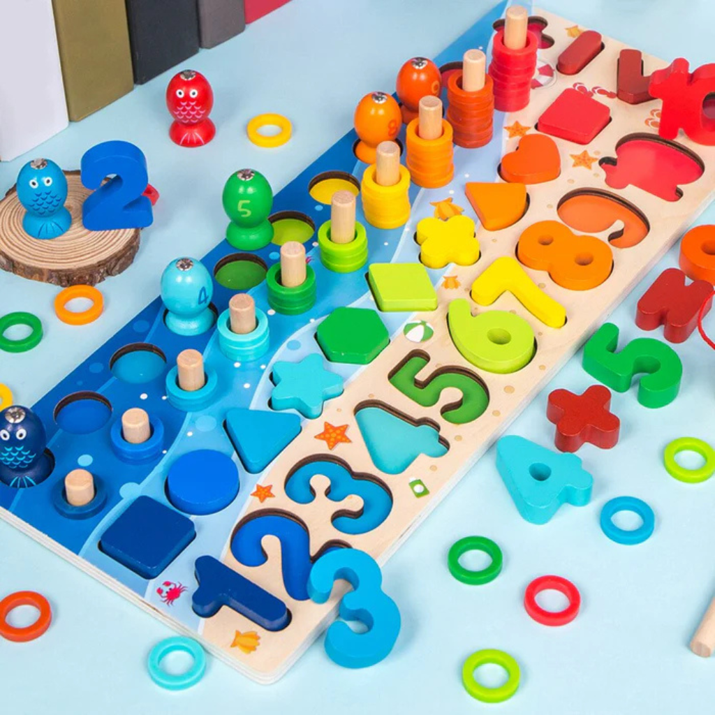 Woods – Montessori wooden play board