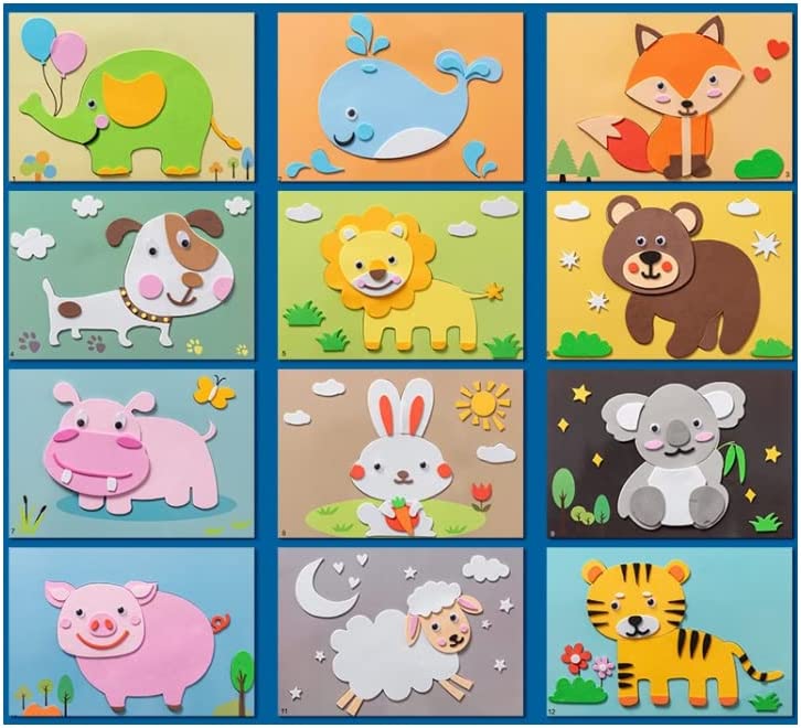 Stikko – 3D foam sticker puzzles (12 sheets)