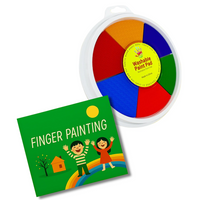 Set of 6 colors + FREE Finger Paint Book