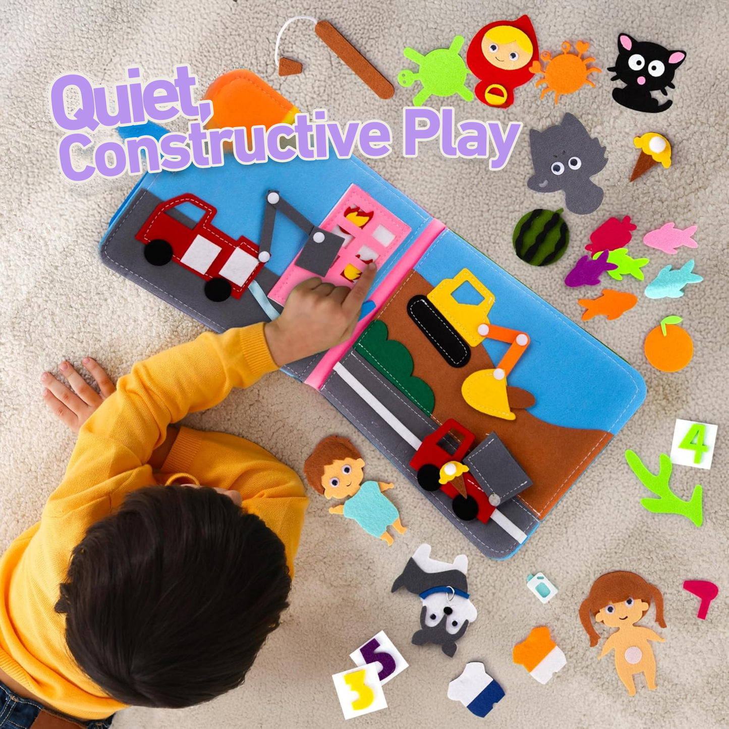 Montessori touch & tell storybook – Learning through play