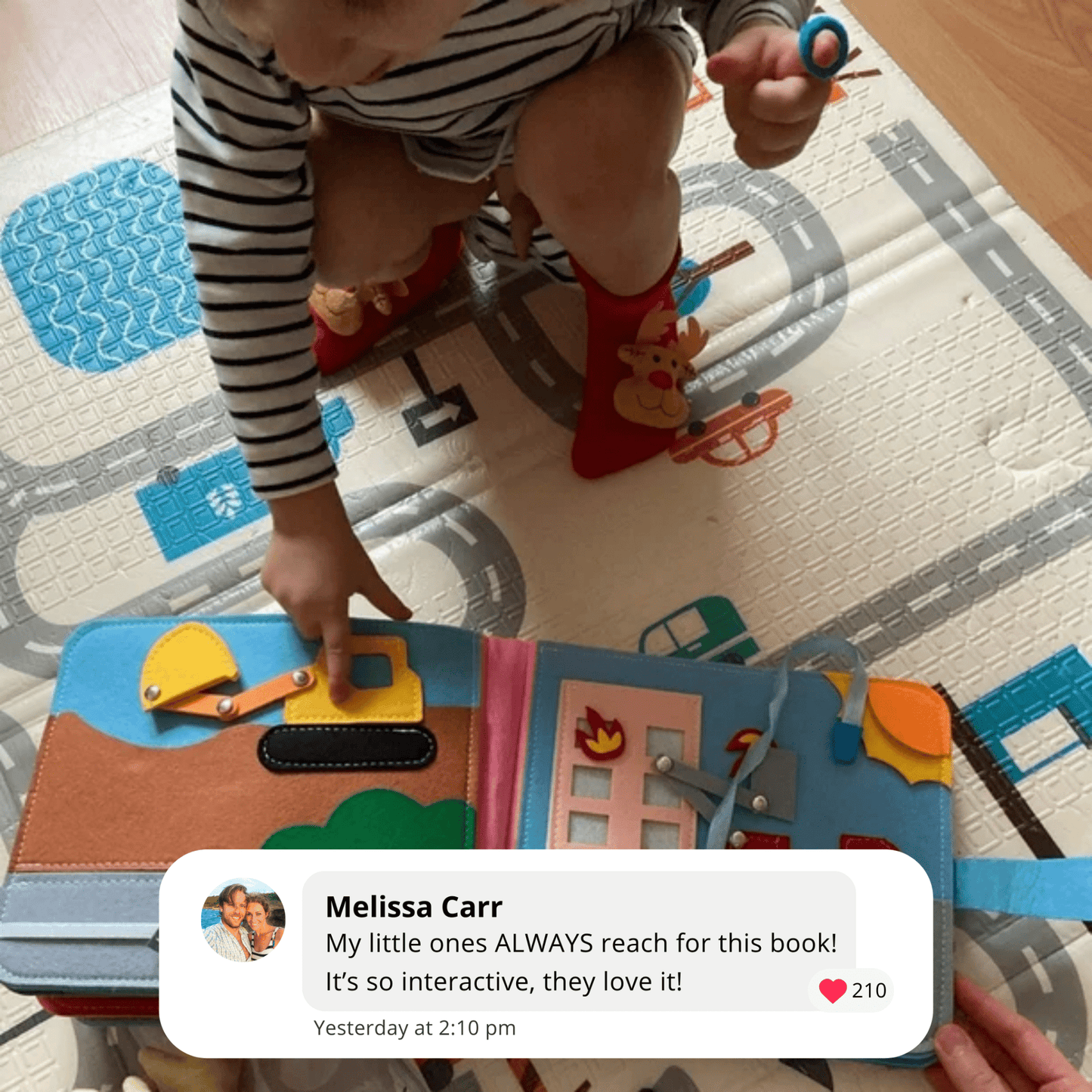 Montessori touch & tell storybook – Learning through play