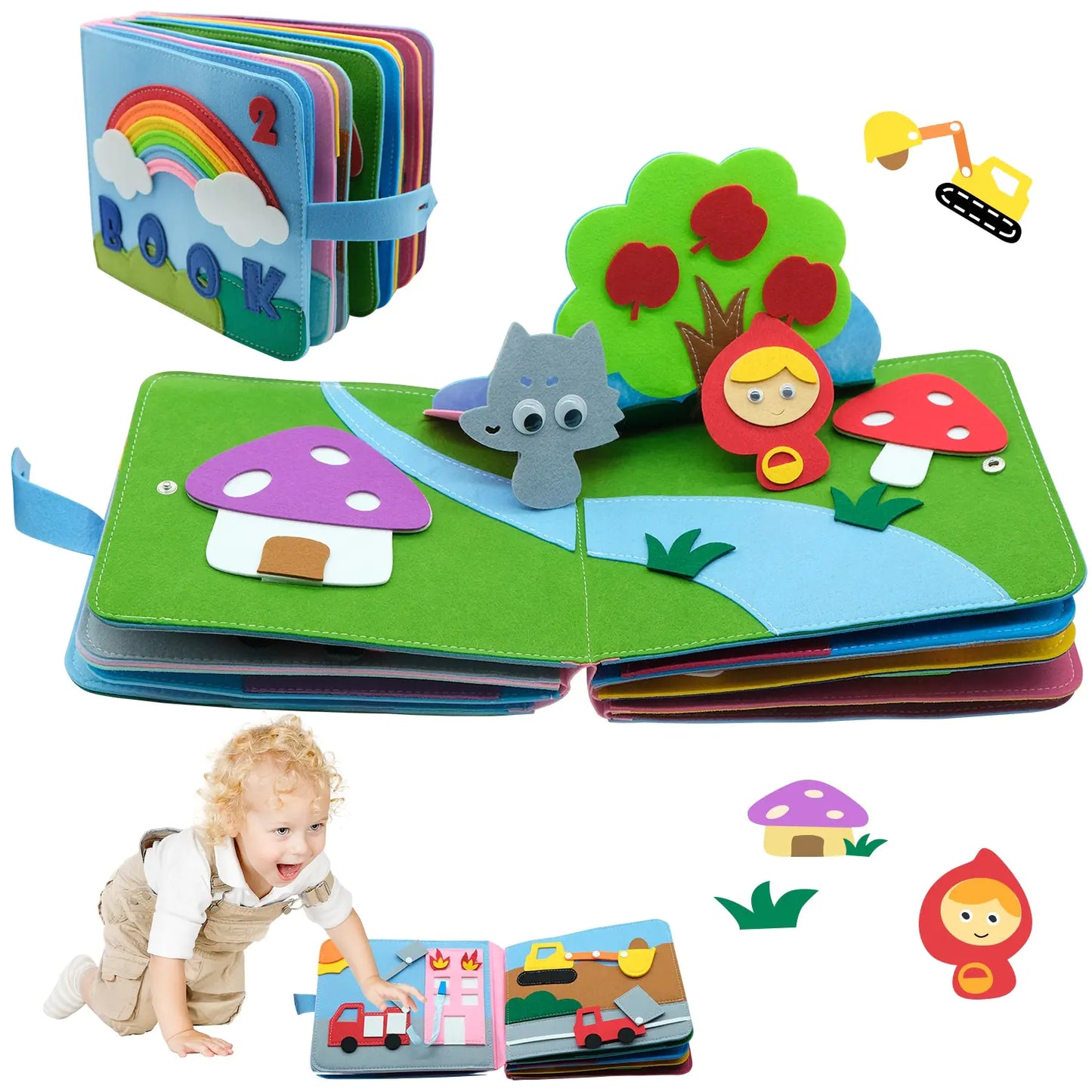 Montessori touch & tell storybook – Learning through play
