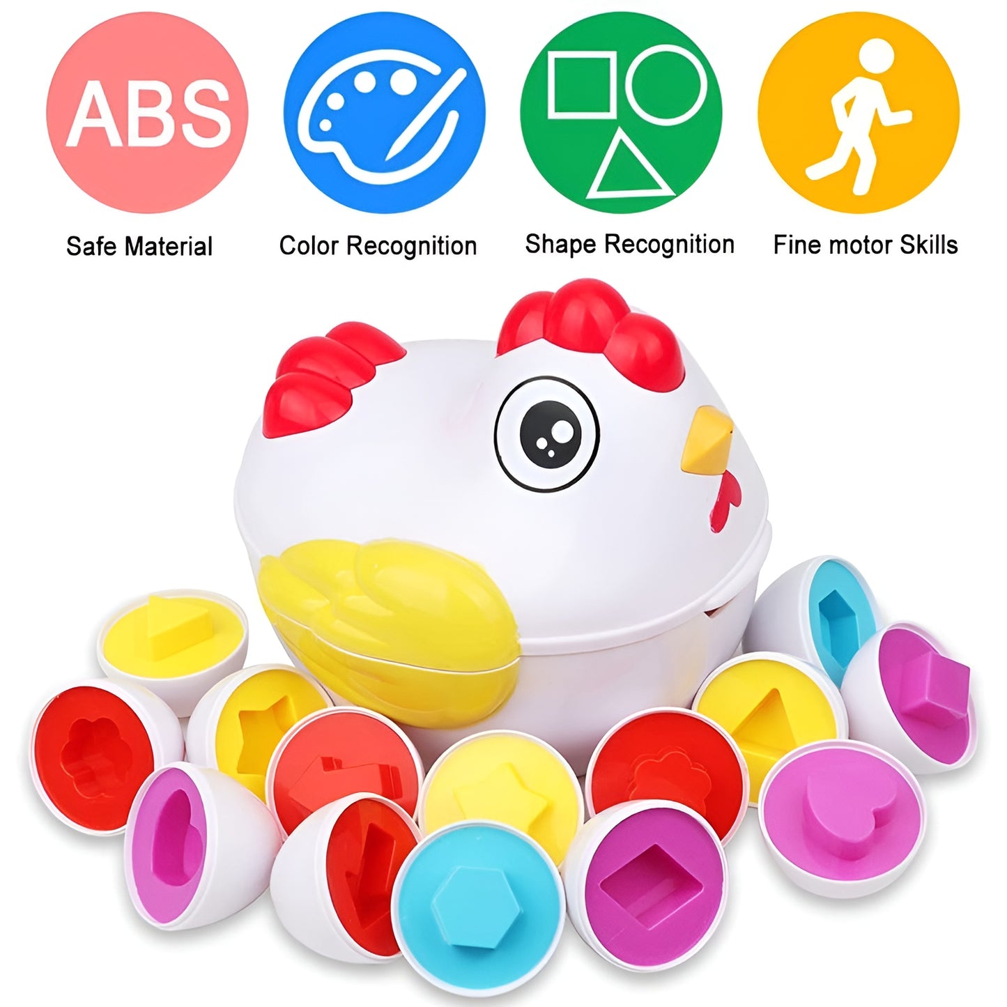 EduEggs – Montessori shape sorting egg set