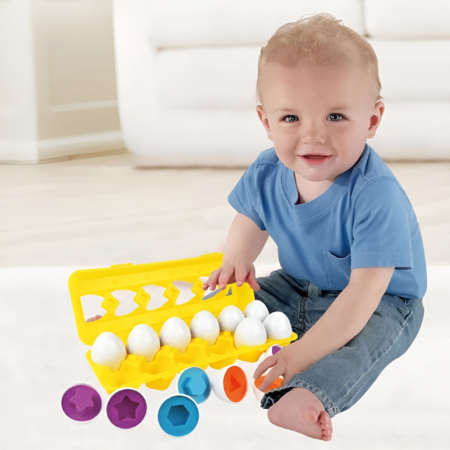 EduEggs – Montessori shape sorting egg set