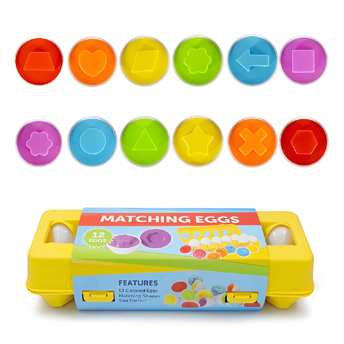 EduEggs – Montessori shape sorting egg set