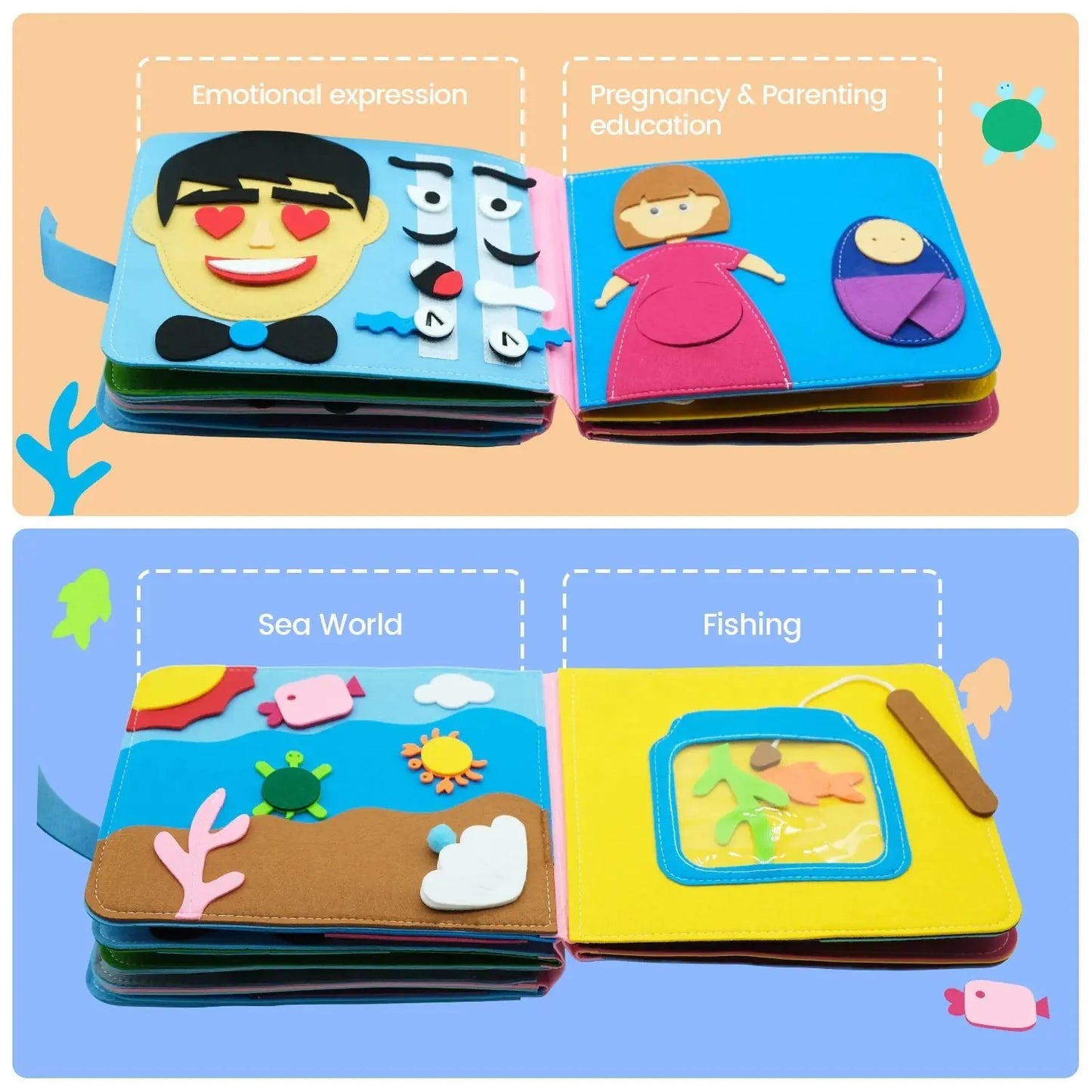 Montessori touch & tell storybook – Learning through play