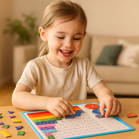MagnaPie – Colorful fraction magnet board