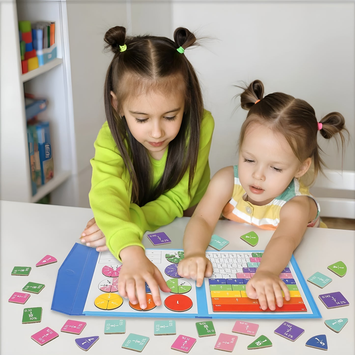 MagnaPie – Colorful fraction magnet board