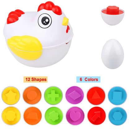 EduEggs – Montessori shape sorting egg set