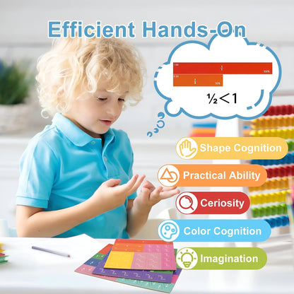 MagnaPie – Colorful fraction magnet board