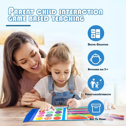 MagnaPie – Colorful fraction magnet board